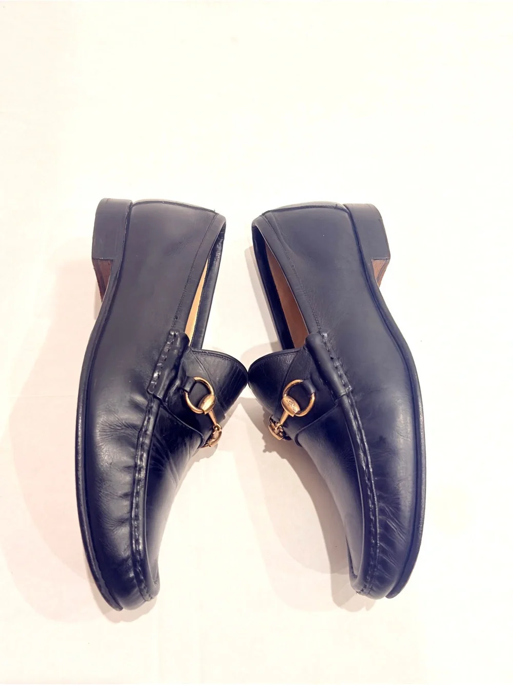 GUCCI Men’s 1953 Horsebit Black Loafers 11 Made in Italy